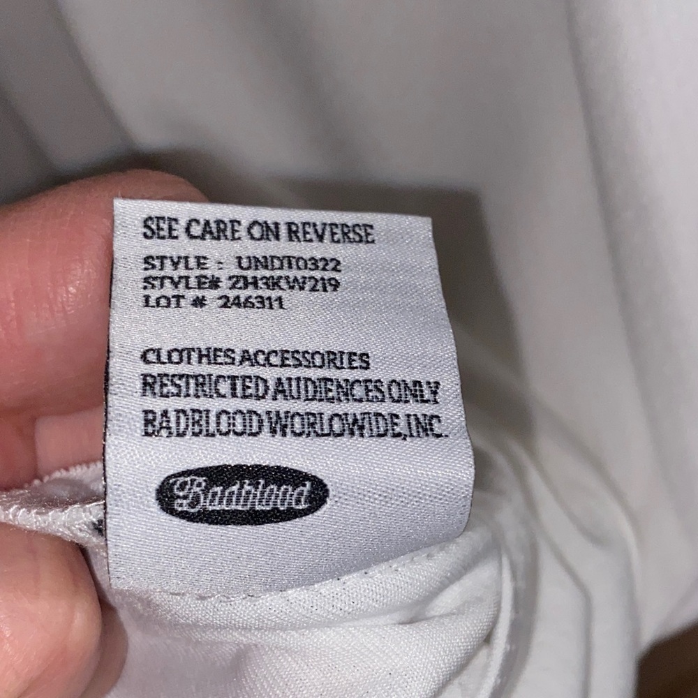 White Men's Jersey - Picture 7 of 7